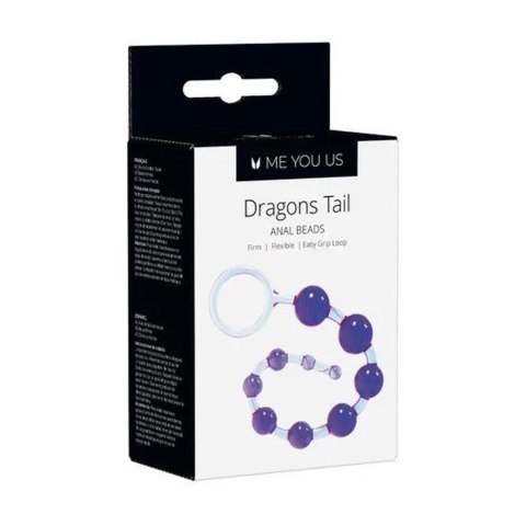 Plug/kulki- Me You Us Dragonz Tail Anal Beads Violet Plug/kulki- Me You Us Dragonz Tail Anal Beads Violet
