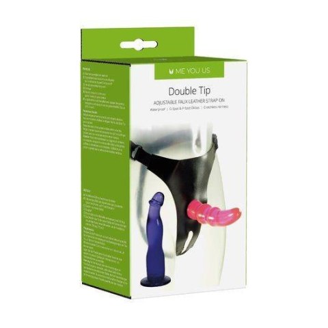 Proteza- Me You Us Double Tip Strap On Pink Proteza- Me You Us Double Tip Strap On Pink