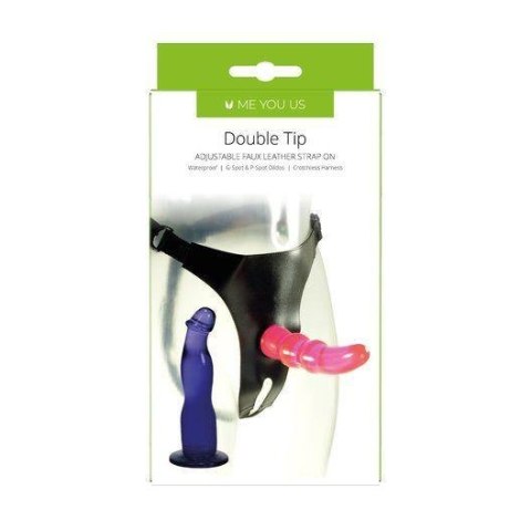Proteza- Me You Us Double Tip Strap On Pink Proteza- Me You Us Double Tip Strap On Pink