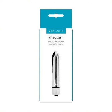 Wibrator- Me You Us Blossom 10 Mode Bullet Vibrator Silver Wibrator- Me You Us Blossom 10 Mode Bullet Vibrator Silver