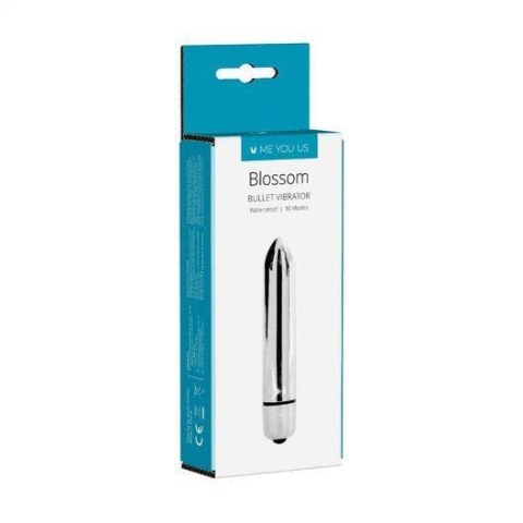 Wibrator- Me You Us Blossom 10 Mode Bullet Vibrator Silver Wibrator- Me You Us Blossom 10 Mode Bullet Vibrator Silver