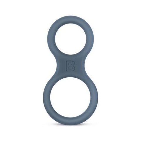 Boners Silicone Cock Ring And Ball Stretcher - Grey Boners Silicone Cock Ring And Ball Stretcher - Grey