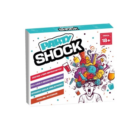 PARTY SHOCK zestaw 4 gier imprezowych PARTY SHOCK zestaw 4 gier imprezowych