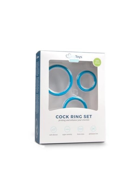 Pierścień-Cock Ring Set Blue Pierścień-Cock Ring Set Blue