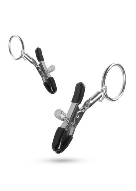 Stymulator-Metal Nipple Clamps With Ring Stymulator-Metal Nipple Clamps With Ring