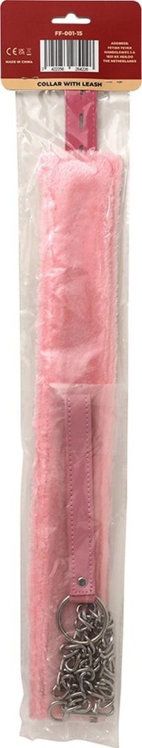 Fetish Fever - Collar with leash - Pink Fetish Fever - Collar with leash - Pink