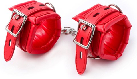Fetish Fever - Cuffs with chain - Red Fetish Fever - Cuffs with chain - Red