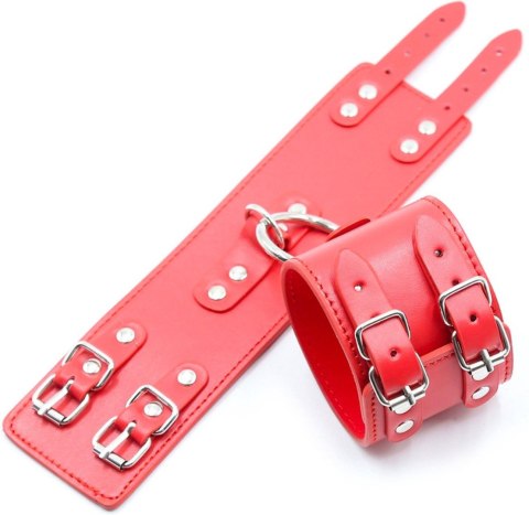 Fetish Fever - Cuffs with two buckles - Red Fetish Fever - Cuffs with two buckles - Red