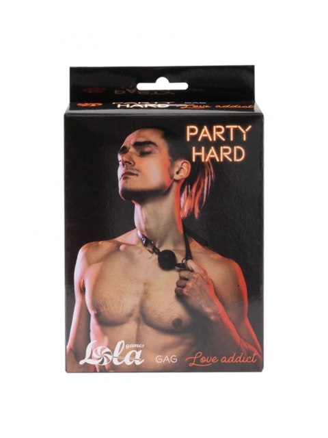 Gag Party Hard Love Addict Black Gag Party Hard Love Addict Black