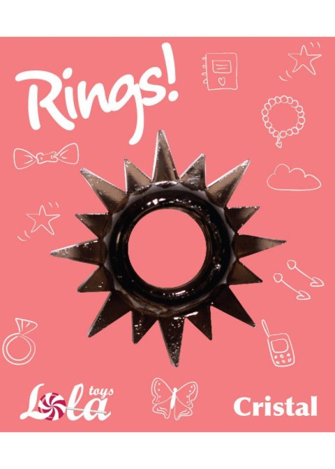 Pierścień-Cockring Rings Cristal black Pierścień-Cockring Rings Cristal black