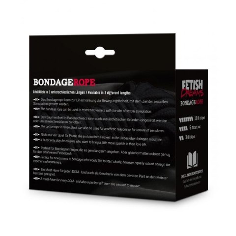 Fetish Dreams Bondage Rope 5m black Fetish Dreams Bondage Rope 5m black