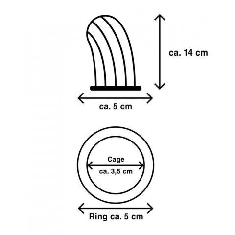 Mr. Cock Extreme Line Prison Cock Cage ring 50 mm Mr. Cock Extreme Line Prison Cock Cage ring 50 mm