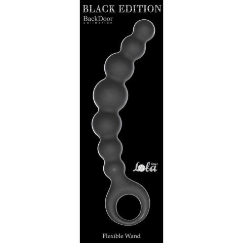 Plug-Anal Beads Flexible Wand Black Plug-Anal Beads Flexible Wand Black