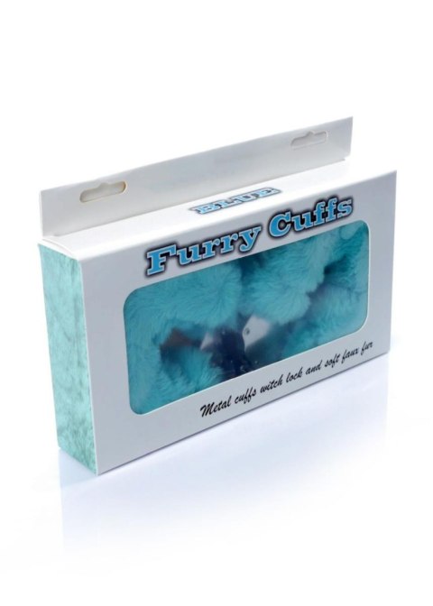 Kajdanki Fetish B - Series- Furry Cuffs Blue Kajdanki Fetish B - Series- Furry Cuffs Blue