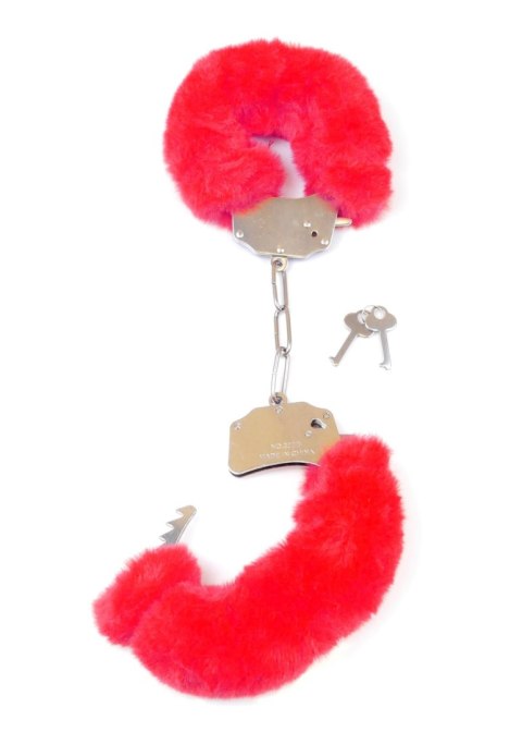 Kajdanki Fetish B - Series- Furry Cuffs Red Kajdanki Fetish B - Series- Furry Cuffs Red