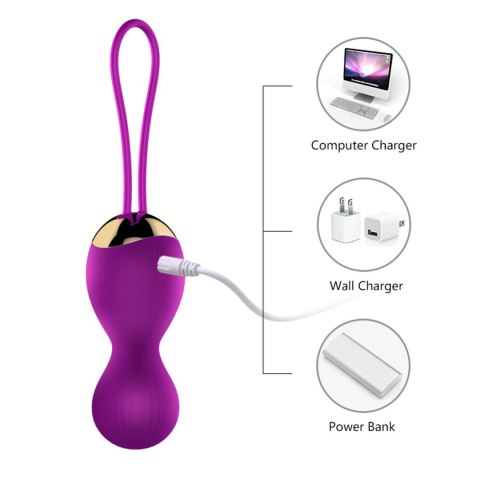 Wibrujące Silikonowe Kulki Kegla USB 7 Funkcji Wibrujące Silikonowe Kulki Kegla USB 7 Funkcji