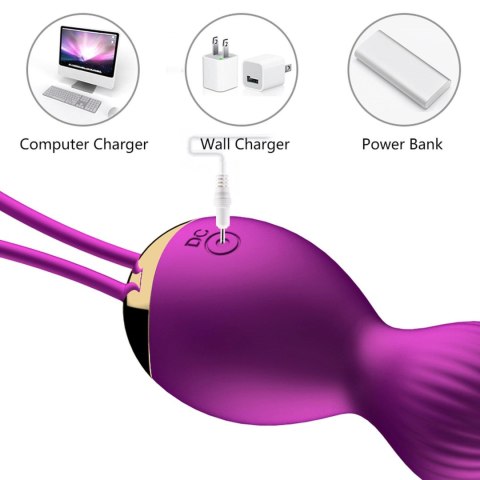 Wibrujące Silikonowe Kulki Kegla USB 7 Funkcji Wibrujące Silikonowe Kulki Kegla USB 7 Funkcji