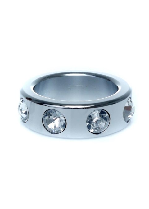 Pierścień-Metal Cock Ring with Cristal Diamonds Small Pierścień-Metal Cock Ring with Cristal Diamonds Small