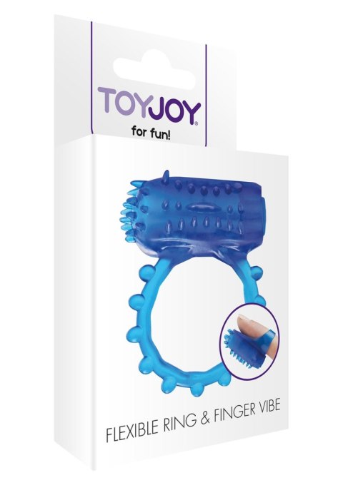 Pierścień-FLEX RING AND FINGER VIBE BLUE Pierścień-FLEX RING AND FINGER VIBE BLUE
