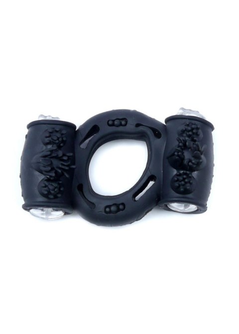 Pierścień-Vibrating CockRing Double Black Pierścień-Vibrating CockRing Double Black