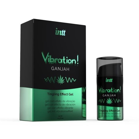 INTT Ganjah Vibration – Pielęgnujący Żel Pulsujący z Olejem Konopnym (15 ml)