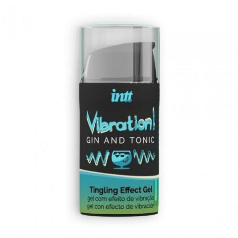 INTT Gin & Tonic Vibration – Chłodzący Żel Sensoryczny o Działaniu Pulsującym (15 ml)