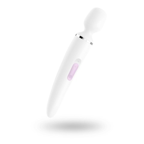 Wibrator - Satisfyer Wand-er Woman (White/Chrome) Wibrator - Satisfyer Wand-er Woman (White/Chrome)