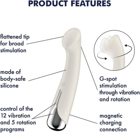 Satisfyer Spinning G-Spot 1 Beige Satisfyer Spinning G-Spot 1 Beige