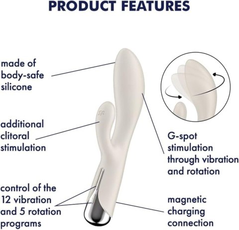 Satisfyer Spinning Rabbit 1 Beige Satisfyer Spinning Rabbit 1 Beige