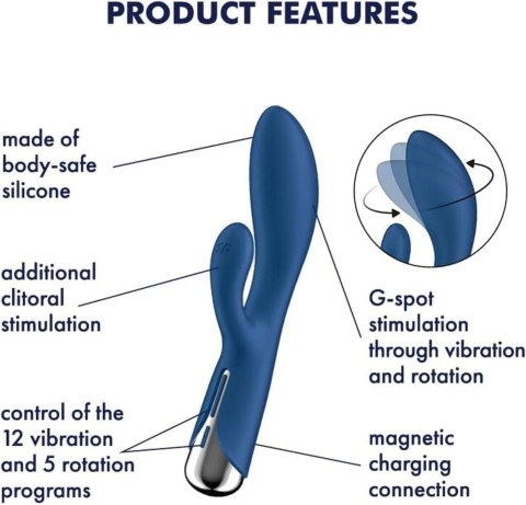 Satisfyer Spinning Rabbit 1 Blue Satisfyer Spinning Rabbit 1 Blue