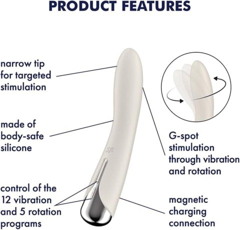 Satisfyer Spinning Vibe 1 Beige Satisfyer Spinning Vibe 1 Beige