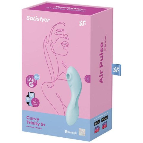 Stymulator-Curvy Trinity 5 Connect App (Blue) Stymulator-Curvy Trinity 5 Connect App (Blue)