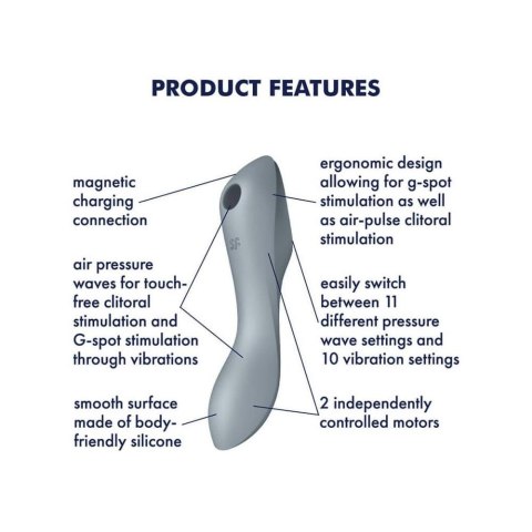 Vibrator - Curvy Trinity 3 (Blue Grey) Vibrator - Curvy Trinity 3 (Blue Grey)