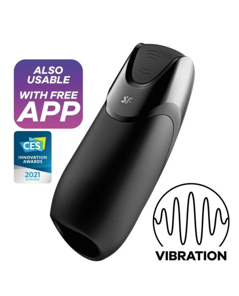 Masturbator Men Vibration+ Connect App black Masturbator Men Vibration+ Connect App black