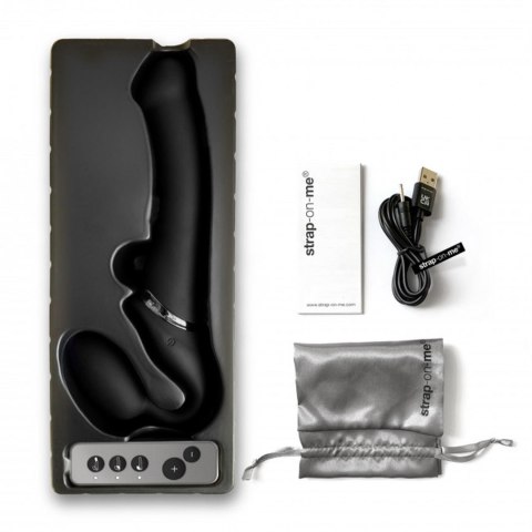 VIBRATING STRAP-ON - M - BLACK VIBRATING STRAP-ON - M - BLACK