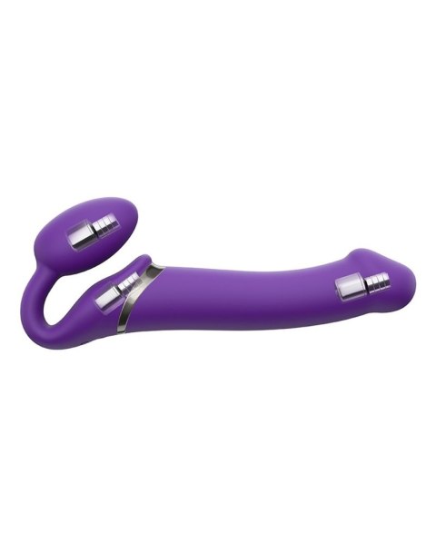 VIBRATING STRAP-ON - M - PURPLE VIBRATING STRAP-ON - M - PURPLE
