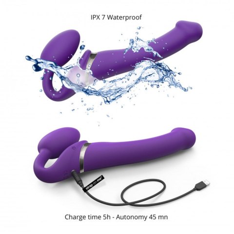 VIBRATING STRAP-ON - M - PURPLE VIBRATING STRAP-ON - M - PURPLE