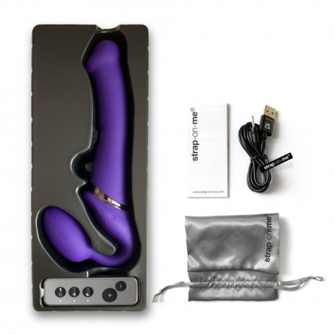 VIBRATING STRAP-ON - M - PURPLE VIBRATING STRAP-ON - M - PURPLE