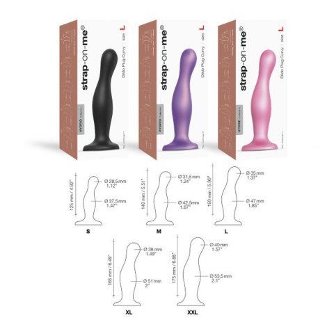 DILDO PLUG CURVY METALLIC SUGAR PINK- S DILDO PLUG CURVY METALLIC SUGAR PINK- S