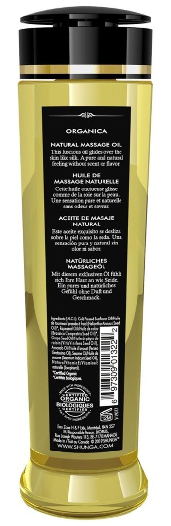 Massage Oil Organica AROMA & FRAGRANCE FREE Massage Oil Organica AROMA & FRAGRANCE FREE