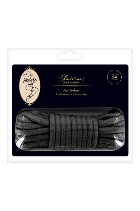 SM BONDAGE ROPE BLACK 5M (Size: T1) SM BONDAGE ROPE BLACK 5M (Size: T1)