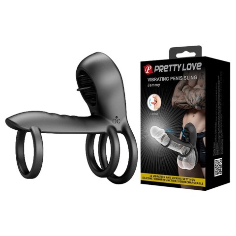 PRETTY LOVE - VIBRATING PENIS SLING Jammy, 12 vibration functions 12 licking settings Memory function PRETTY LOVE - VIBRATING PENIS SLING Jammy, 12 vibration functions 12 licking settings Memory function