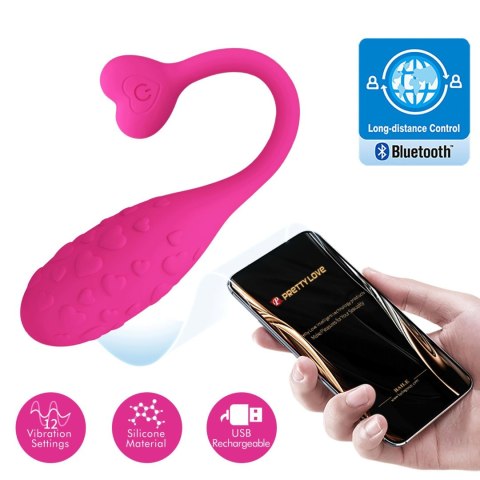 PRETTY LOVE - Fisherman Pink, 12 vibration functions Mobile APP remote control PRETTY LOVE - Fisherman Pink, 12 vibration functions Mobile APP remote control