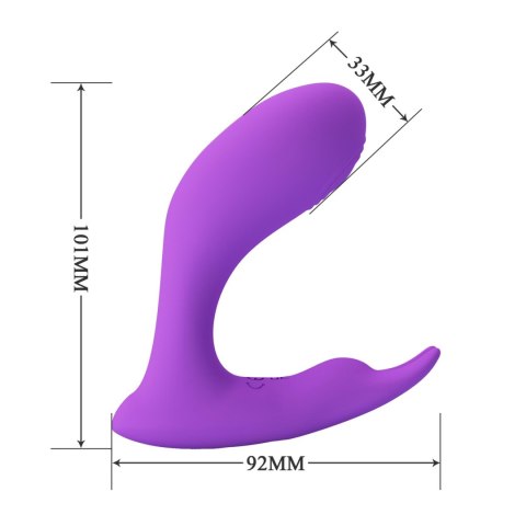 PRETTY LOVE - Idabelle Purple, 12 vibration functions 12 pulse wave settings Wireless remote control PRETTY LOVE - Idabelle Purple, 12 vibration functions 12 pulse wave settings Wireless remote control