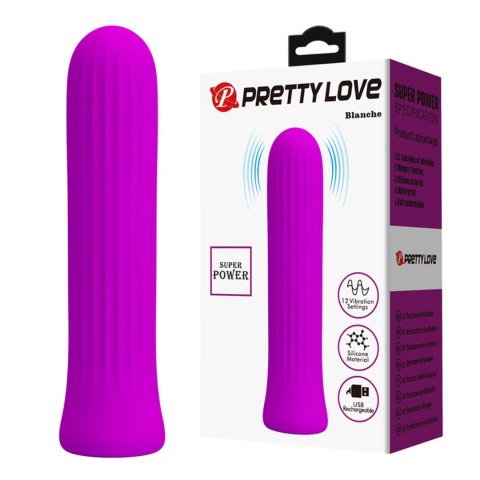 PRETTY LOVE - Blanche Purple, 12 vibration functions Memory function PRETTY LOVE - Blanche Purple, 12 vibration functions Memory function