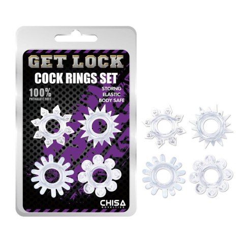 Cock Rings Set-Clear Cock Rings Set-Clear