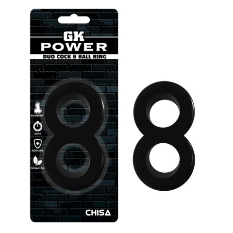 Duo Cock 8 Ball Ring - Black Duo Cock 8 Ball Ring - Black