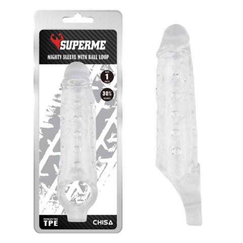 Mighty Sleeve With Ball Loop-Clear Mighty Sleeve With Ball Loop-Clear