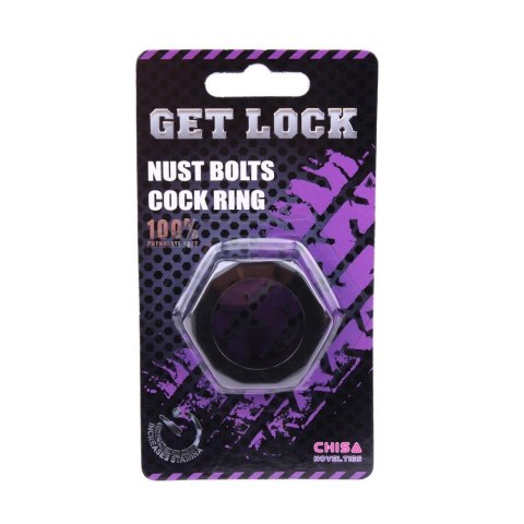 Nust Bolts Cock Ring-Black Nust Bolts Cock Ring-Black