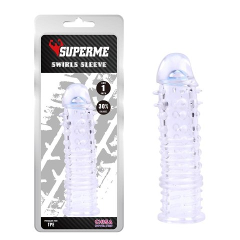 Swirls Sleeve-Clear Swirls Sleeve-Clear